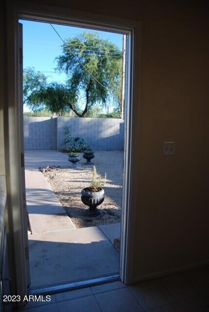 Backdoor to private yard