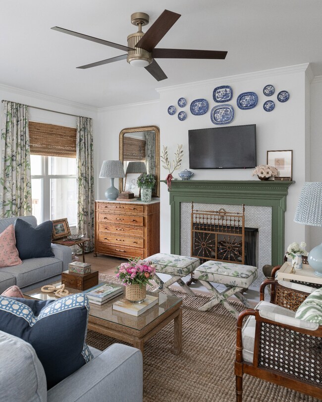 Designer draperies (negotiable) and lighting