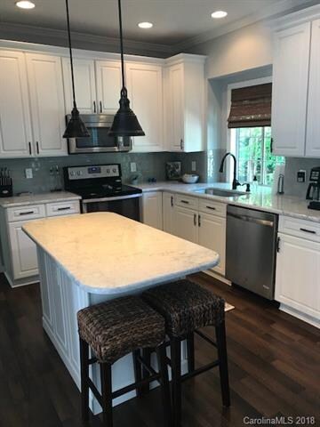 New kitchen with cultured marble countertops, new 