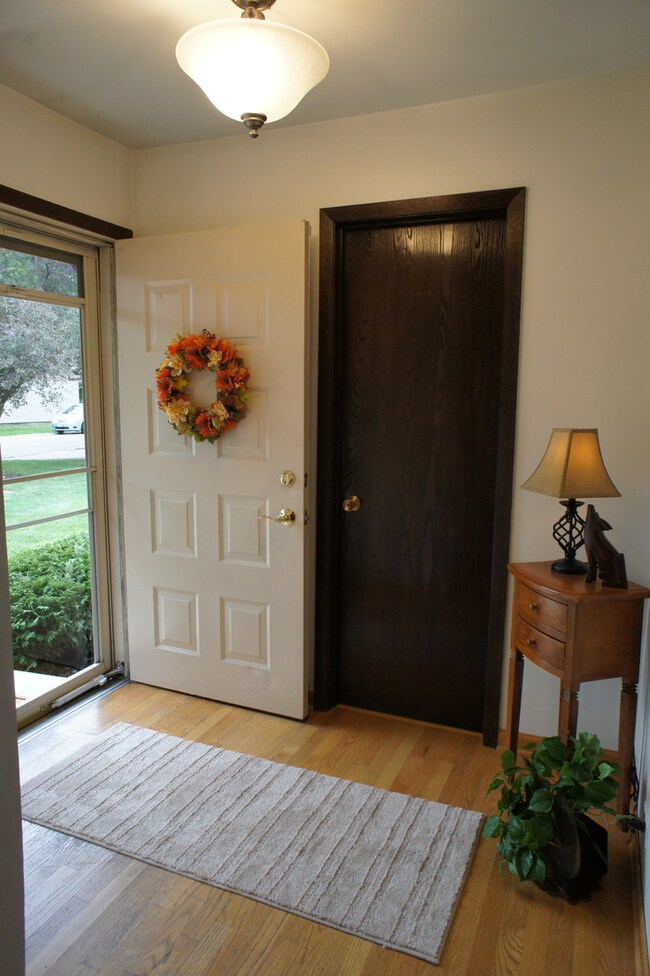 A bright and spacious Foyer with guest closet. New