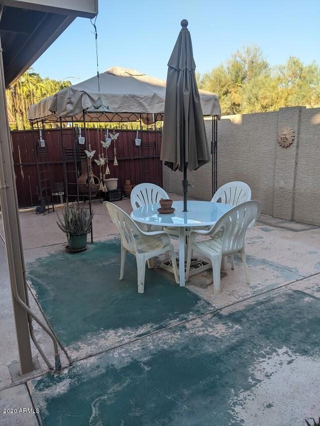 Over sized patio