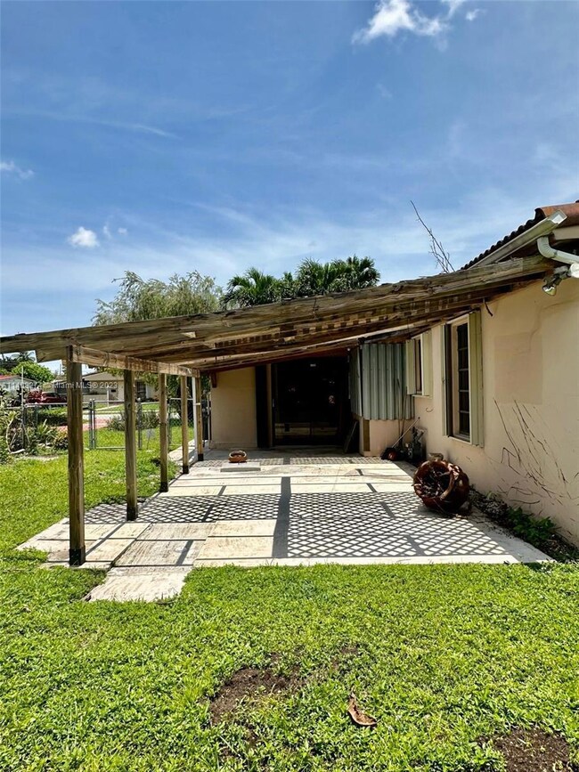 Back terrace