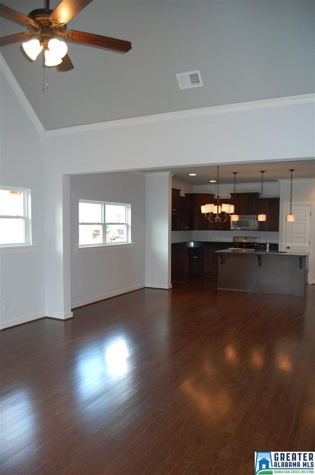 Welcome inside to open floor plan with living, din