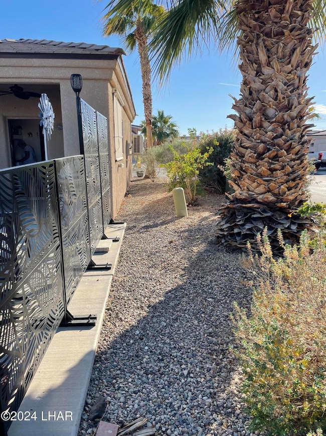 West side of property