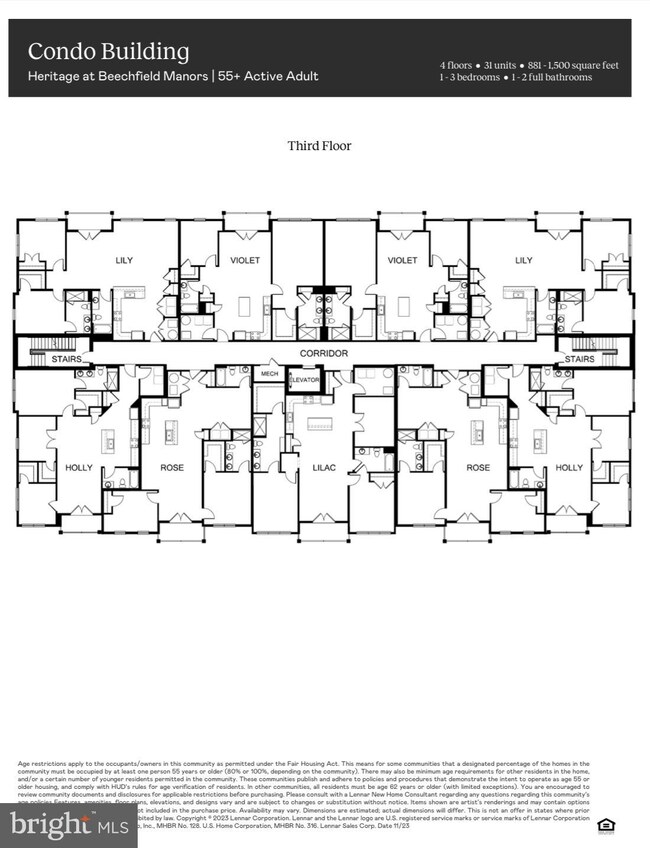 Beechfield Manors - Heritage Condos | Active Adult unit J- 8309, Bowie, MD 20720 - photo 5