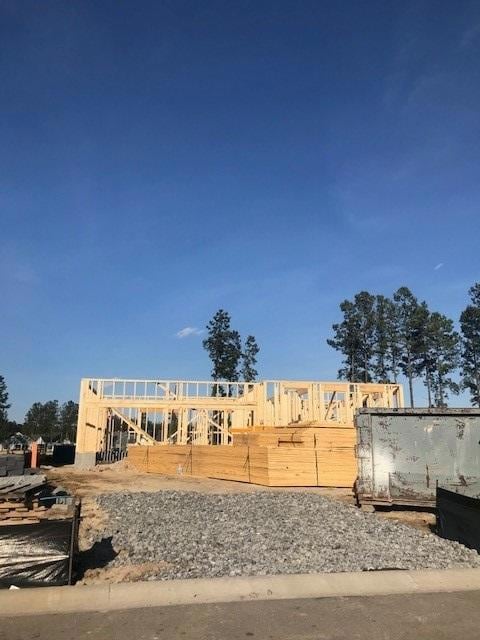 Front of home - framing