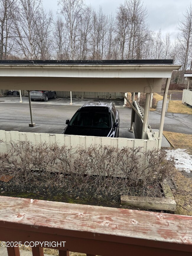 Carport close to front door
