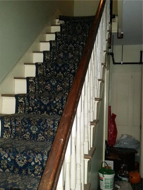 Front hall Stairs.