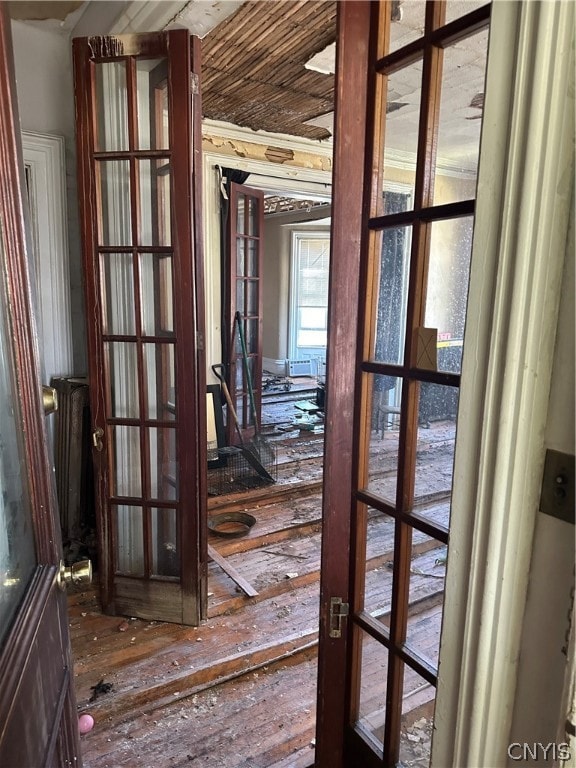 Beautiful french doors that were unharmed