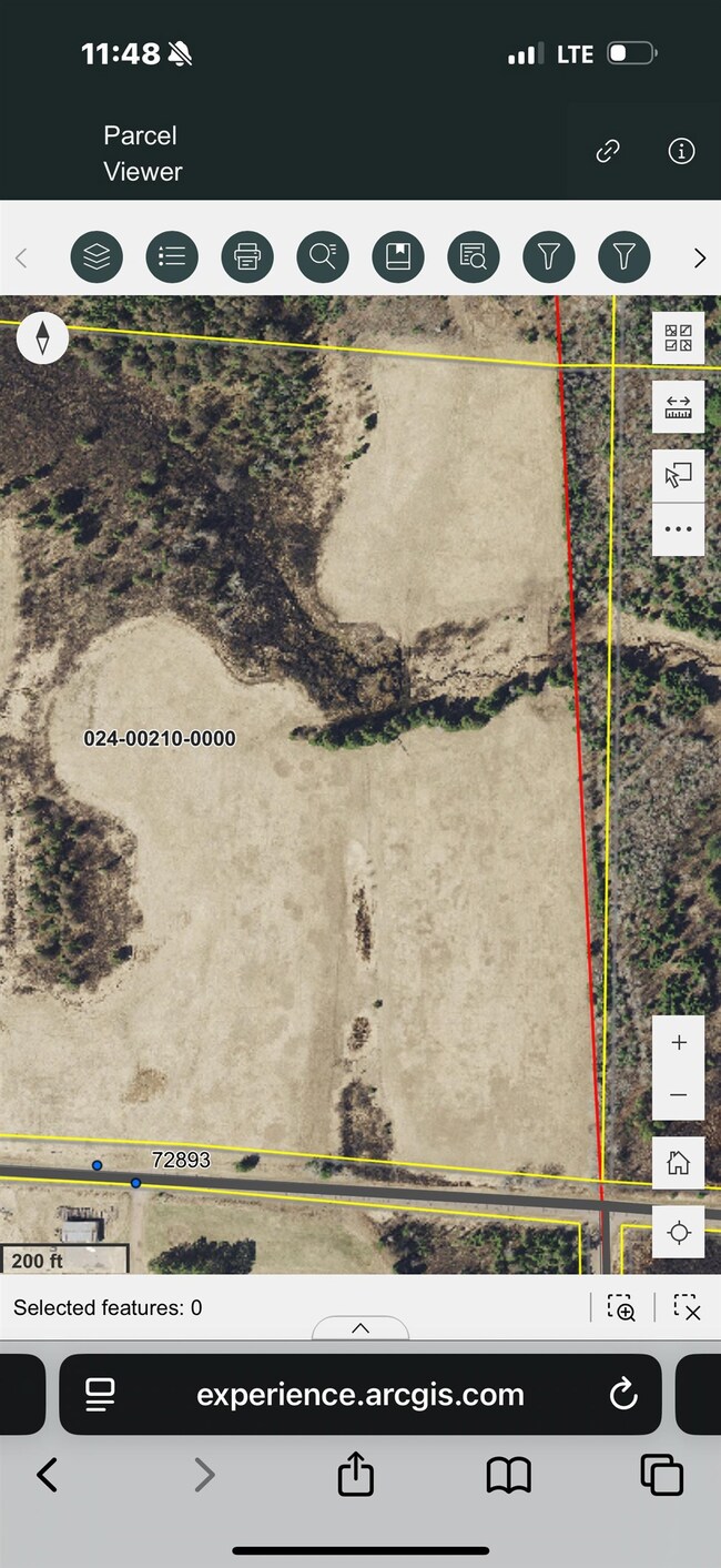 Map / location with property boundaries highlighted