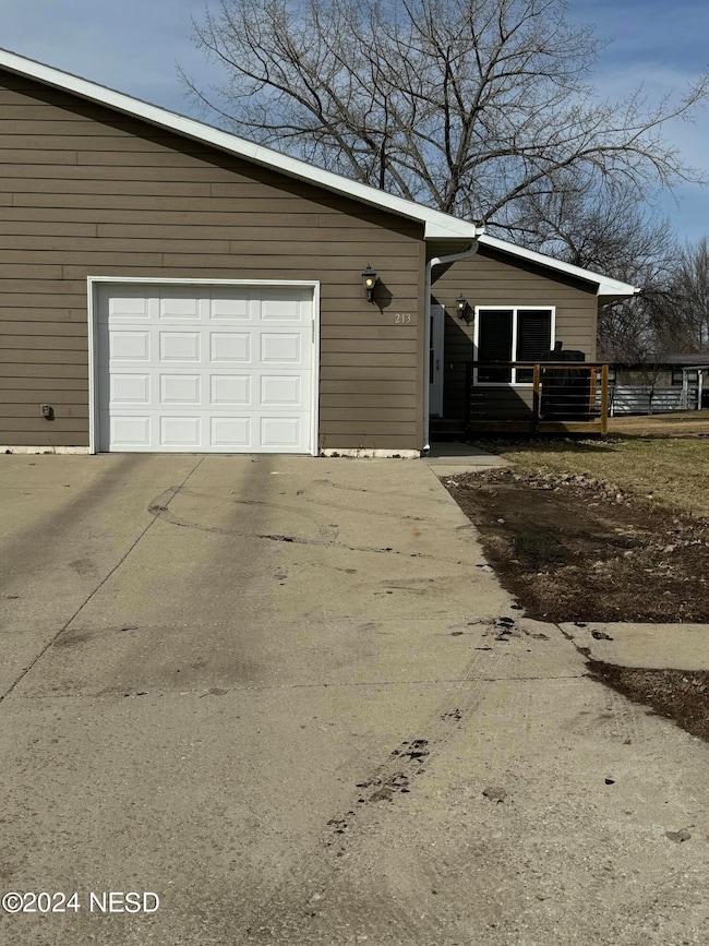 Large driveway