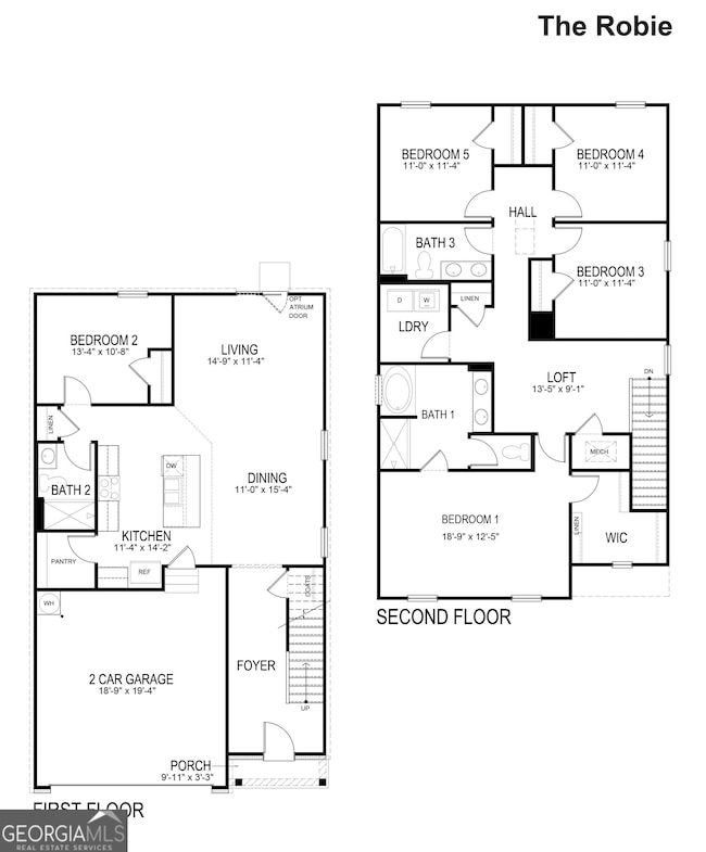 Robie floor plan