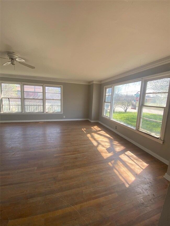 Living room front windows