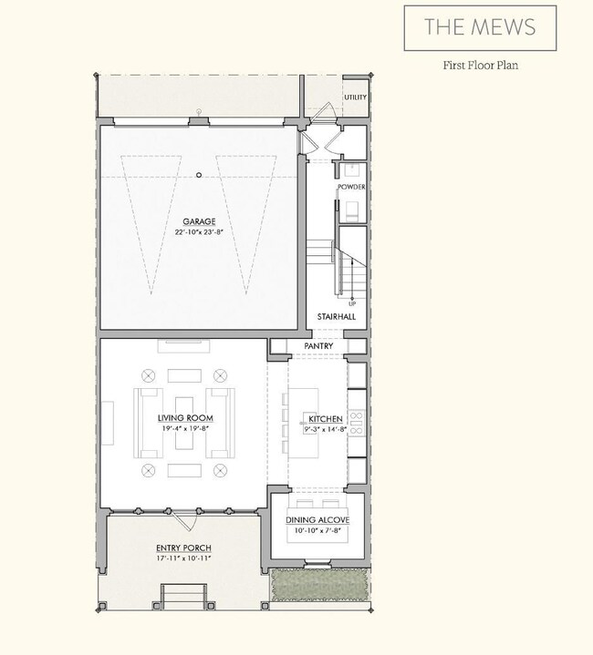 Mews first floor plan