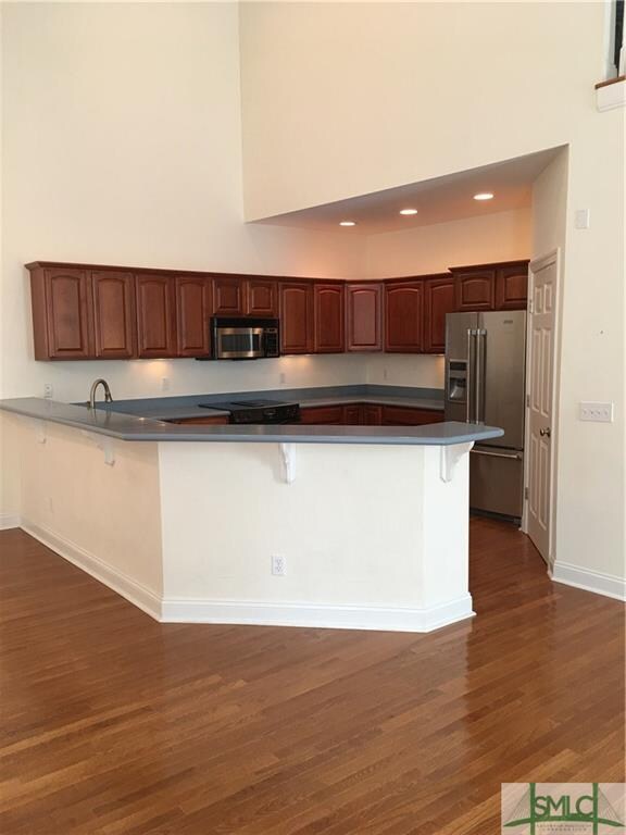 View of the kitchen.
