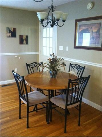 Dining area opens to deck