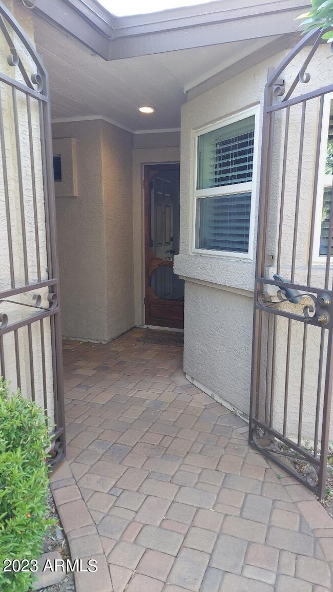 private front courtyard