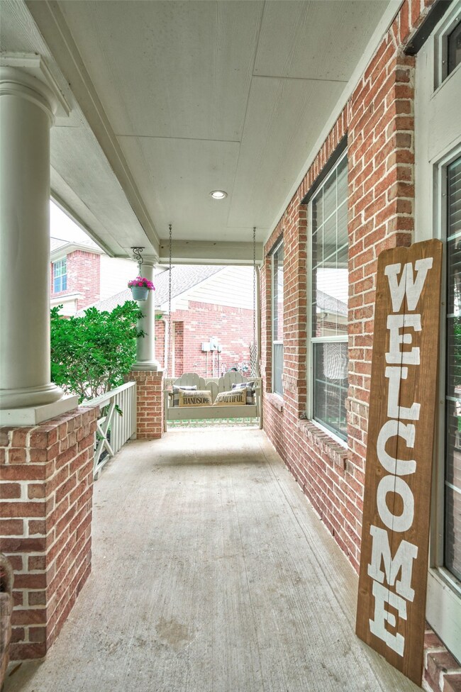 Enjoy your morning coffee on the porch swing.