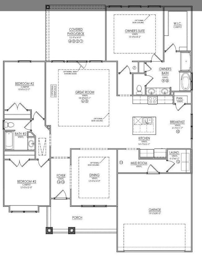 View of floor plan / room layout