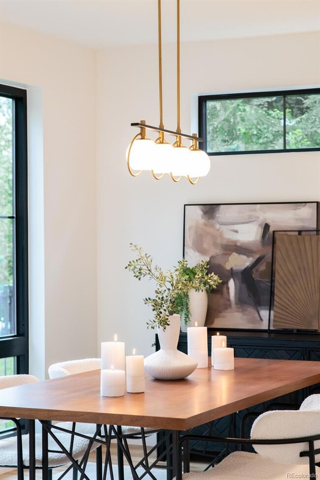 Formal dining room is to the left of the entry and offers generous space for entertaining