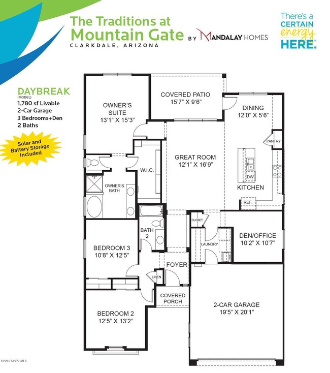 The Traditions Daybreak Floorplan for ML