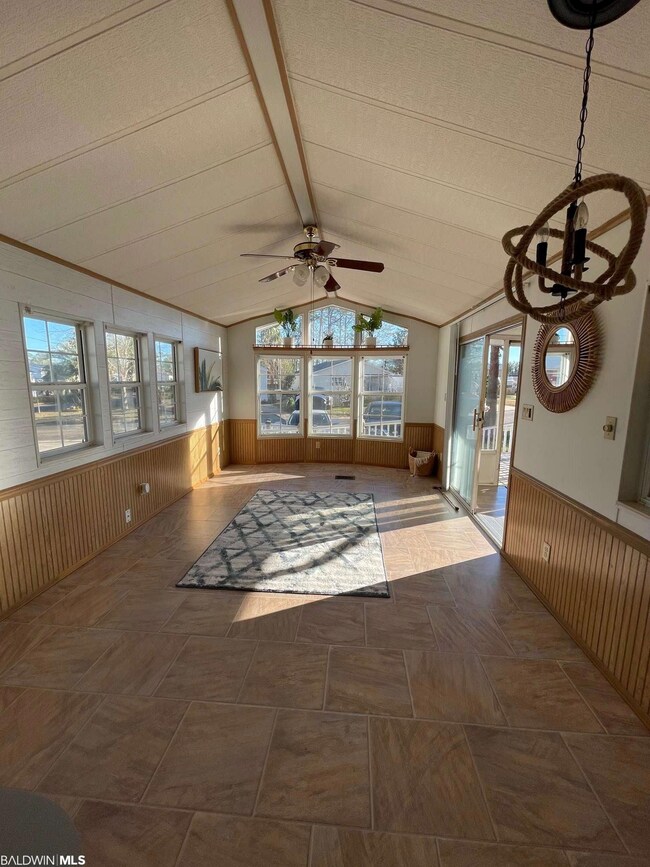 Bay window in living room.