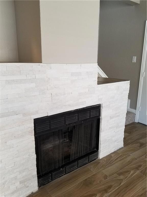 Updated fireplace surround