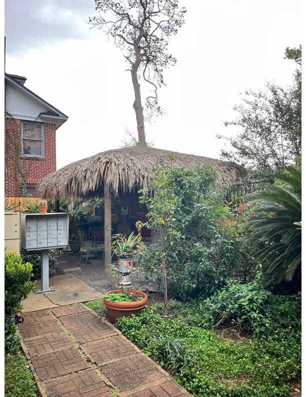 A communal outdoor area within the complex, perfec