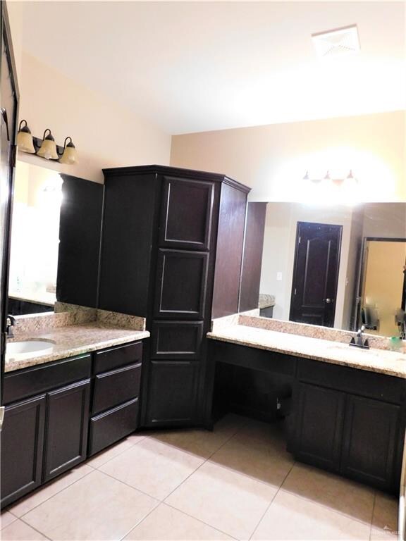master bedroom bathroom his and hers 