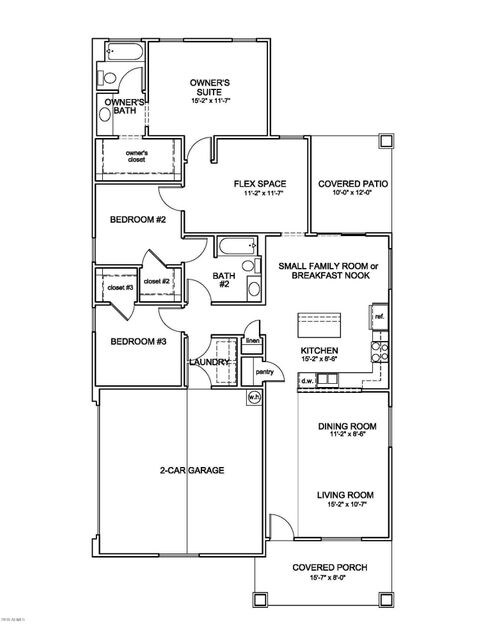 2457 E. Marguerite- Option 2 floor plan