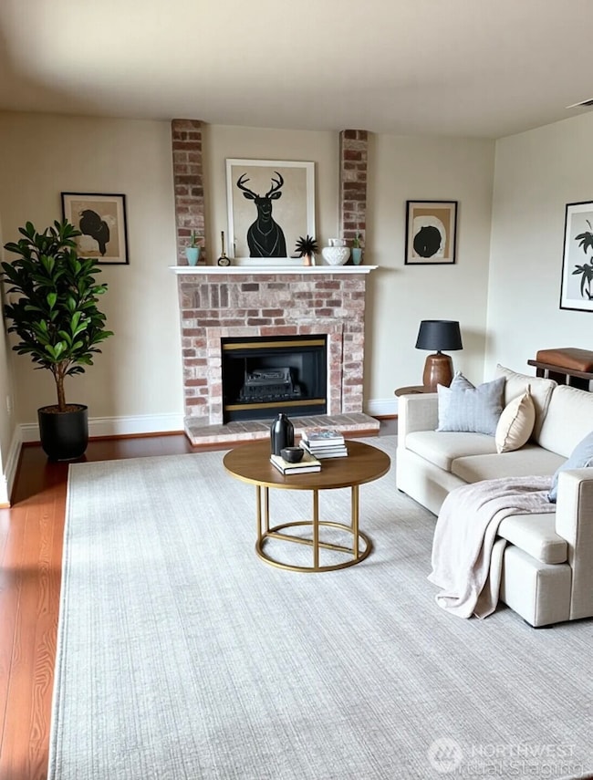 virtual staged living room