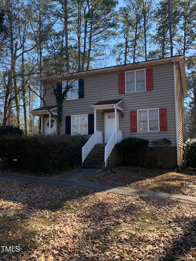 Exterior Unit A - Red Shutters