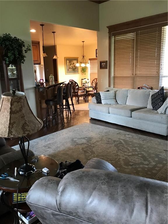 Another view of living room looking into dining /k