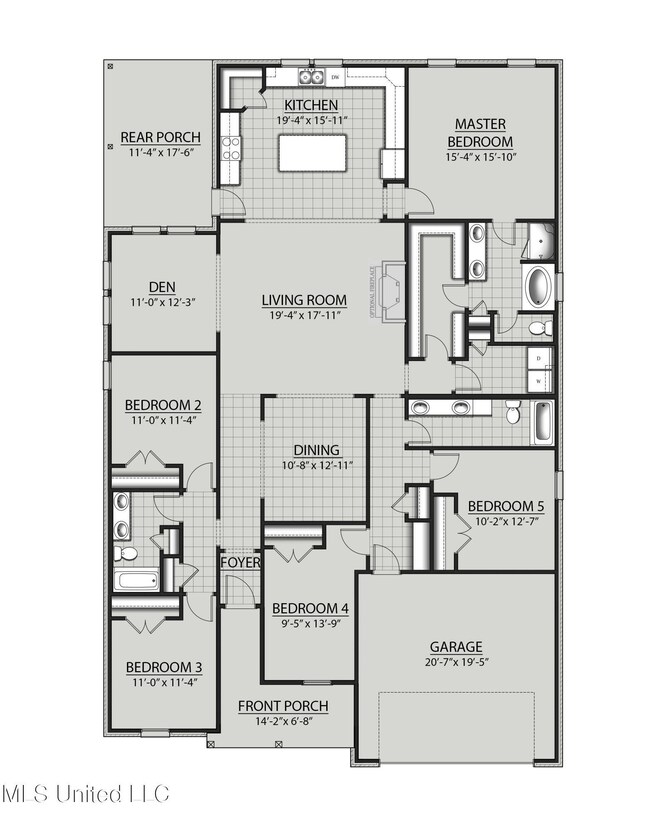 Hickory BH Floor Plan