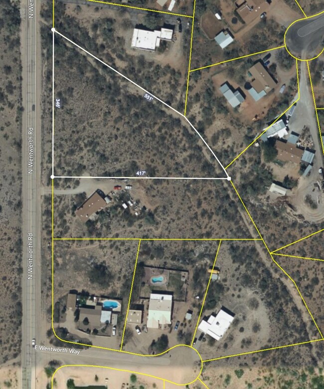 aerial of subject