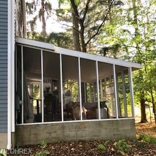 Screened in porch.