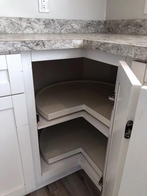 Corner lazy susan - creates convenient additional