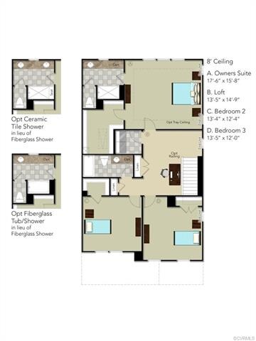 SECOND FLOOR - This home includes the tray ceiling