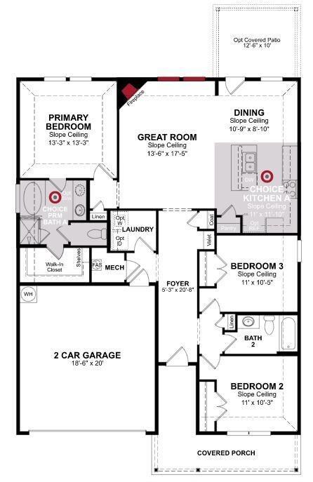 Beazer Homes Stark Farms Allegheny floorplan