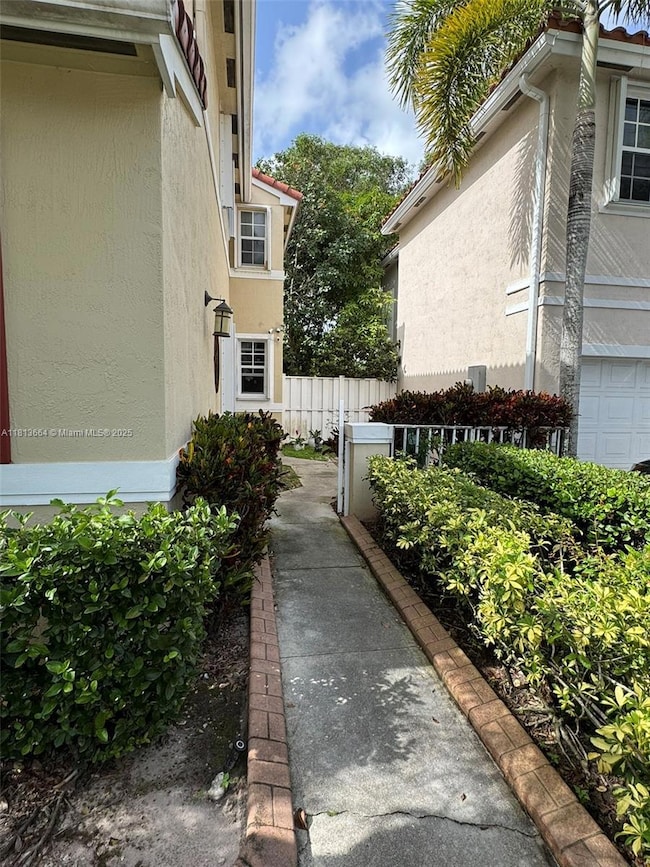 Walkway to front door