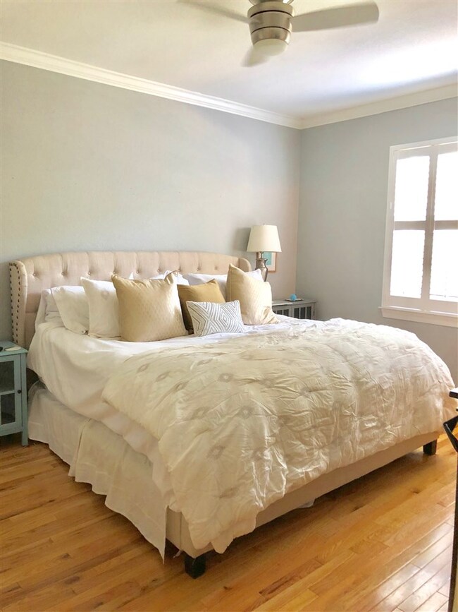 Spa like master bedroom down, with custom walk in 