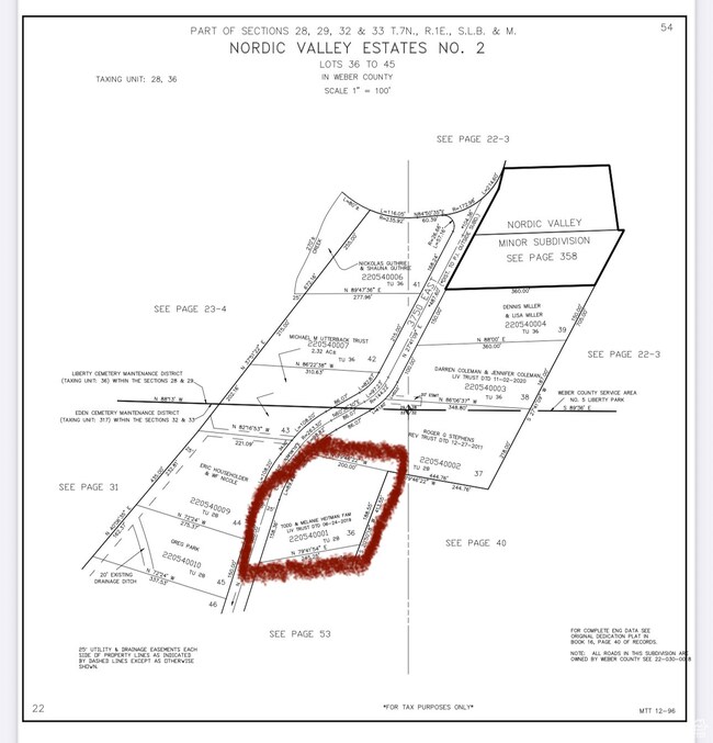 Survey map / technical document