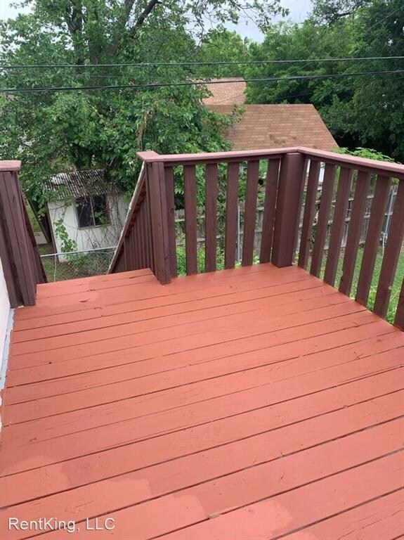 Upstairs balcony