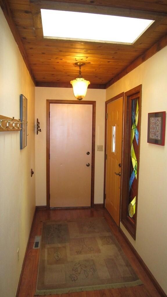 Entry with skylight.