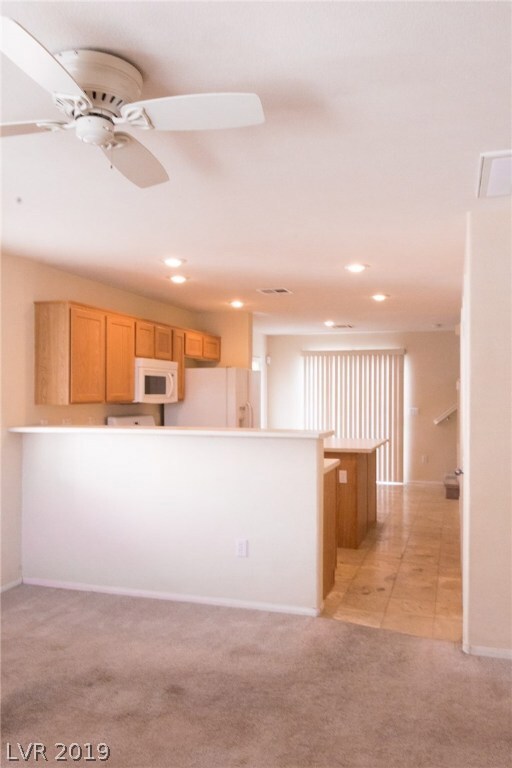 Looking into the kitchen from the entry way.