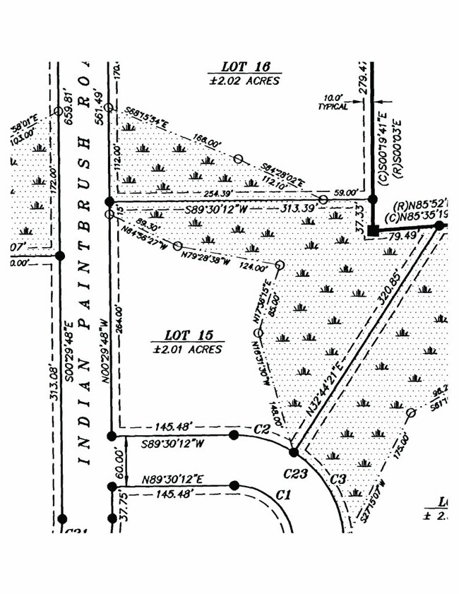 Lot from Subdivision plat