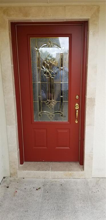Custom front door.