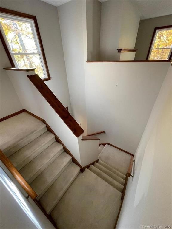 Ascending stairs in unit