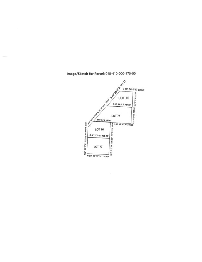 Lot Drawing 74, 75, 76 & 77