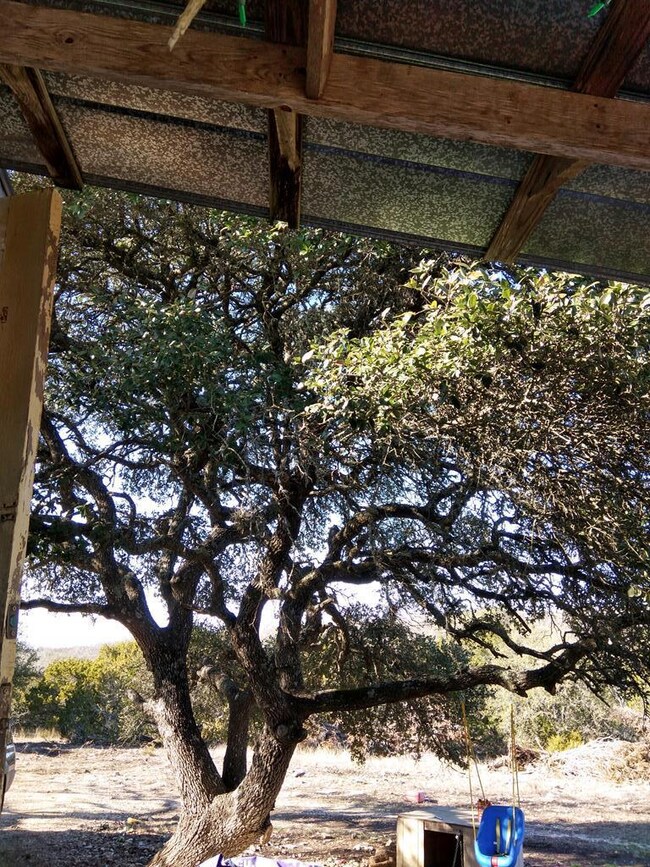 View from side porch